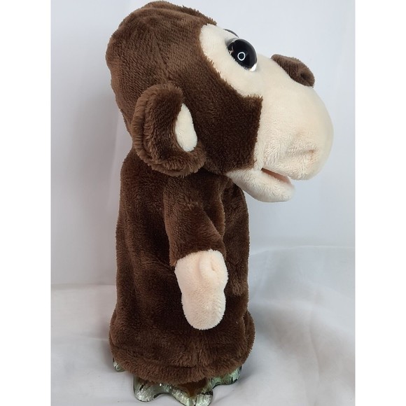 KellyToy Monkey Puppet Large Sparkle Eyes Plush 11" Stuffed Animal - Picture 2 of 9